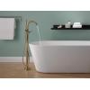 imageDelta Faucet Trinsic FloorMount Freestanding Tub Filler with Hand Held Shower Champagne Bronze T4759CZFL Valve Not IncludedChampagne Bronze
