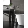 imageDelta Faucet Trinsic FloorMount Freestanding Tub Filler with Hand Held Shower Champagne Bronze T4759CZFL Valve Not IncludedChrome