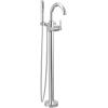 imageDelta Faucet Trinsic FloorMount Freestanding Tub Filler with Hand Held Shower Champagne Bronze T4759CZFL Valve Not IncludedChrome