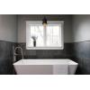 imageDelta Faucet Trinsic FloorMount Freestanding Tub Filler with Hand Held Shower Champagne Bronze T4759CZFL Valve Not IncludedStainless