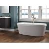 imageDelta Faucet Trinsic FloorMount Freestanding Tub Filler with Hand Held Shower Champagne Bronze T4759CZFL Valve Not IncludedStainless