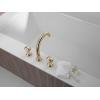 imageDelta Faucet Trinsic Roman Tub Trim  T2759BL  Modern Bathroom Tub Faucet Set  Includes Tub Faucet ampamp Handles  Matte Black Valve Sold SeparatelyChampagne Bronze