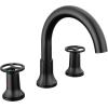 imageDelta Faucet Trinsic Roman Tub Trim  T2759BL  Modern Bathroom Tub Faucet Set  Includes Tub Faucet ampamp Handles  Matte Black Valve Sold SeparatelyMatte Black