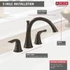 imageDelta T2738CZ Lahara Two Handle Roman Tub Faucet Trim Champagne BronzeStainless