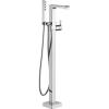 imageDelta Faucet Ara FloorMount Freestanding Tub Filler with Handheld Sprayer  T4767  Bathtub Faucet for Bathroom Fixtures  Chrome Valve Sold SeparatelyChrome