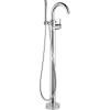 imageDelta Faucet Trinsic FloorMount Freestanding Tub Filler with Hand Held Shower Champagne Bronze T4759CZFL Valve Not IncludedChrome