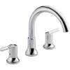 imageDelta Faucet Trinsic Roman Tub Trim  T2759BL  Modern Bathroom Tub Faucet Set  Includes Tub Faucet ampamp Handles  Matte Black Valve Sold SeparatelyChrome