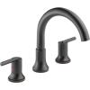imageDelta Faucet Trinsic Roman Tub Trim  T2759BL  Modern Bathroom Tub Faucet Set  Includes Tub Faucet ampamp Handles  Matte Black Valve Sold SeparatelyVenetian Bronze