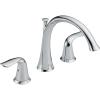 imageDelta T2738CZ Lahara Two Handle Roman Tub Faucet Trim Champagne BronzeChrome