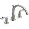 imageDelta T2738CZ Lahara Two Handle Roman Tub Faucet Trim Champagne BronzeStainless