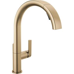 imageDelta 19824LFSP Keele Kitchen Faucet Standard SpotShield StainlessChampagne Bronze