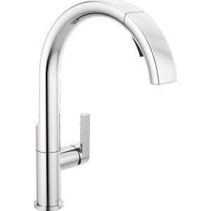 imageDelta 19824LFSP Keele Kitchen Faucet Standard SpotShield StainlessChrome