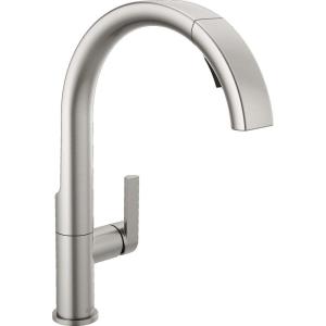 imageDelta 19824LFSP Keele Kitchen Faucet Standard SpotShield StainlessSpotshield Stainless