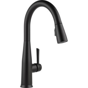 imageDelta Essa Touchless Kitchen Faucet with Touch Technology Brushed Nickel Kitchen Sink Faucet with Pull Down Sprayer Single Hole Arctic Stainless 9113TLARDSTMatte Black