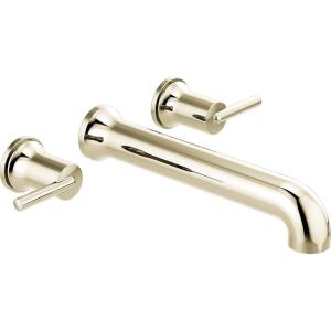 imageDelta Faucet Contemporary WallMounted Tub Filler  T5759BLWL  Modern Bathroom Tub Faucet ampamp Handles  Sleek Bathroom Fixtures  Matte Black Valve Sold SeparatelyPolished Nickel