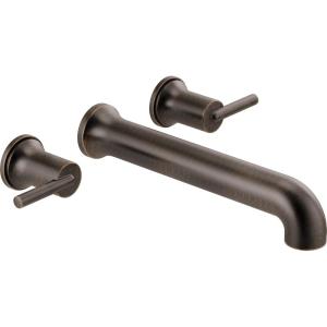 imageDelta Faucet Contemporary WallMounted Tub Filler  T5759BLWL  Modern Bathroom Tub Faucet ampamp Handles  Sleek Bathroom Fixtures  Matte Black Valve Sold SeparatelyVenetian Bronze