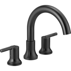 imageDelta Faucet Trinsic Roman Tub Trim  T2759BL  Modern Bathroom Tub Faucet Set  Includes Tub Faucet ampamp Handles  Matte Black Valve Sold SeparatelyMatte Black