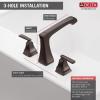 imageDelta Faucet Ashlyn 2Handle Widespread Roman Tub Faucet  Brushed Nickel  Stainless T2764SS Valve Not IncludedVenetian Bronze