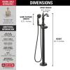 imageDelta Faucet Cassidy FloorMounted Freestanding Tub Filler with Handheld Shower  Tub Faucet  T4797FLLHP  Bathroom Fixtures  Chrome Valve Sold SeparatelyVenetian Bronze