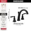 imageDelta Faucet Woodhurst Roman Tub Faucet  T2732RB  Classic Bathtub Handles ampamp Faucet  Bathroom Fixtures  Venetian Bronze Valve Sold SeparatelyMatte Black