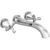 imageDELTA FAUCET T57766BLWL Tub Filler WallMount Matte BlackChrome