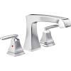 imageDelta Faucet Ashlyn 2Handle Widespread Roman Tub Faucet  Brushed Nickel  Stainless T2764SS Valve Not IncludedChrome