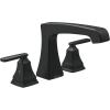 imageDelta Faucet Ashlyn 2Handle Widespread Roman Tub Faucet  Brushed Nickel  Stainless T2764SS Valve Not IncludedMatte Black