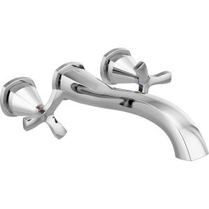 imageDELTA FAUCET T57766BLWL Tub Filler WallMount Matte BlackChrome