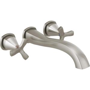 imageDELTA FAUCET T57766BLWL Tub Filler WallMount Matte BlackStainless