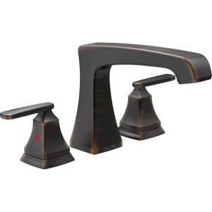 imageDelta Faucet Ashlyn 2Handle Widespread Roman Tub Faucet  Brushed Nickel  Stainless T2764SS Valve Not IncludedVenetian Bronze