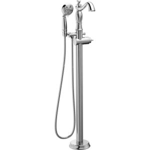 imageDelta Faucet Cassidy FloorMounted Freestanding Tub Filler with Handheld Shower  Tub Faucet  T4797FLLHP  Bathroom Fixtures  Chrome Valve Sold SeparatelyChrome