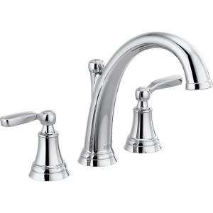 imageDelta Faucet Woodhurst Roman Tub Faucet  T2732RB  Classic Bathtub Handles ampamp Faucet  Bathroom Fixtures  Venetian Bronze Valve Sold SeparatelyChrome