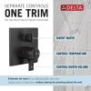 imageDelta Faucet Ara 17 Series 3Setting Integrated Diverter Valve Trim Kit Black Diverter Valve Trim Kit Shower Trim Kit Matte Black T27867BL Valve Not Included