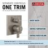 imageDelta Faucet Ara 17 Series 6Setting Integrated Diverter Valve Trim Kit Black Diverter Valve Trim Kit Shower Trim Kit Matte Black T27967BL Valve Not IncludedStainless