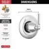imageDelta Faucet Saylor Brushed Nickel 3Setting Shower Handle Diverter Trim Kit Diverter Valve Trim Kit Shower Diverter Kit Stainless T11835SS Valve Not IncludedChrome