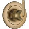 imageDelta Faucet Trinsic 3Setting Shower Handle Diverter Trim Kit Diverter Valve Trim Kit Gold 3 Way Shower Diverter Delta Diverter Trim Champagne Bronze T11859CZ Valve Not IncludedChampagne Bronze