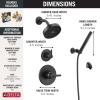 imageDelta Faucet Trinsic 3Setting Shower Handle Diverter Trim Kit Diverter Valve Trim Kit Gold 3 Way Shower Diverter Delta Diverter Trim Champagne Bronze T11859CZ Valve Not IncludedMatte Black
