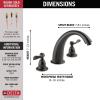imageDelta Faucet Windemere Roman Tub Faucet  BT2796OB  Bathroom Tub Faucet ampamp Handles Set  Bathroom Accessories  Oil Rubbed Bronze Valve Sold SeparatelyOil Rubbed Bronze