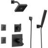 imageDelta Faucet Ara 6Setting Shower Handle Diverter Trim Kit Diverter Valve Trim Kit Black 6 Way Shower Diverter Delta Diverter Trim Matte Black T11967BL Valve Not IncludedMatte Black