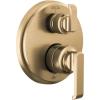 imageDelta Faucet Tetra 14 Series Brushed Nickel 3Setting Integrated Diverter Valve Trim Kit Brushed Nickel Diverter Valve Trim Kit Shower Trim Kit Lumicoat Stainless T24889SSPR Valve Not IncludedLumicoat Champagne Bronze