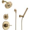 imageDelta Faucet Trinsic 3Setting Shower Handle Diverter Trim Kit Diverter Valve Trim Kit Gold 3 Way Shower Diverter Delta Diverter Trim Champagne Bronze T11859CZ Valve Not IncludedChampagne Bronze