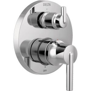 imageDELTA FAUCET T24859SS Stainless Trinsic Contemporary Monitor 14 Series Valve Trim with 3Setting Integrated DiverterChrome