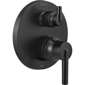 imageDELTA FAUCET T24859SS Stainless Trinsic Contemporary Monitor 14 Series Valve Trim with 3Setting Integrated DiverterMatte Black