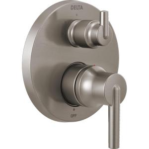 imageDELTA FAUCET T24859SS Stainless Trinsic Contemporary Monitor 14 Series Valve Trim with 3Setting Integrated DiverterStainless