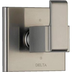 imageDelta Faucet Ara 6Setting Shower Handle Diverter Trim Kit Diverter Valve Trim Kit Black 6 Way Shower Diverter Delta Diverter Trim Matte Black T11967BL Valve Not IncludedStainless