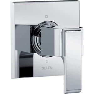 imageDelta Faucet Ara 6Setting Shower Handle Diverter Trim Kit Diverter Valve Trim Kit Black 6 Way Shower Diverter Delta Diverter Trim Matte Black T11967BL Valve Not IncludedChrome