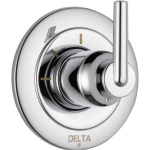imageDelta Faucet Trinsic 3Setting Shower Handle Diverter Trim Kit Diverter Valve Trim Kit Gold 3 Way Shower Diverter Delta Diverter Trim Champagne Bronze T11859CZ Valve Not IncludedChrome