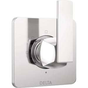 imageDelta Faucet Velum Black 3Setting Diverter Trim Kit Diverter Valve Kit Black Shower Diverter Matte Black T11837BL Valve Not IncludedChrome