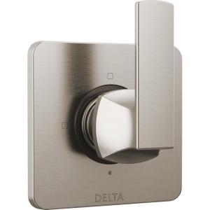 imageDelta Faucet Velum Black 3Setting Diverter Trim Kit Diverter Valve Kit Black Shower Diverter Matte Black T11837BL Valve Not IncludedStainless