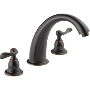 imageDelta Faucet Windemere Roman Tub Faucet  BT2796OB  Bathroom Tub Faucet ampamp Handles Set  Bathroom Accessories  Oil Rubbed Bronze Valve Sold SeparatelyOil Rubbed Bronze